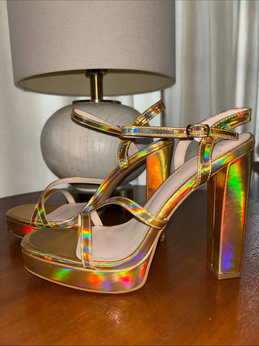 HALSTON SARDINIA PLATFORM DRESS SANDALS